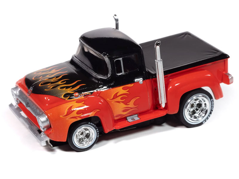 Auto World 1956 Ford F100 Pickup (Red) 4Gear HO Slot Car