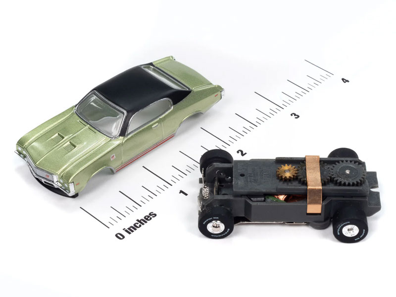 Auto World 1972 Buick GS (Green) Thunderjet HO Slot Car