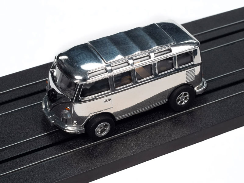 Auto World 1965 VW Samba Bus (Chrome) X-Traction HO Slot Car