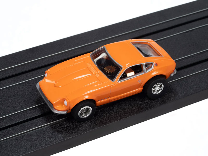 Auto World 1973 Datsun 240z (Orange) X-Traction HO Slot Car