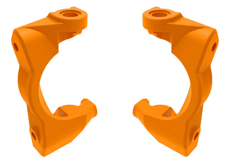 Traxxas Mini Maxx Orange Left and Right C-Hubs Caster Blocks