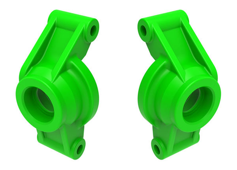 Traxxas Mini Maxx Green Rear Left and Right Stub Axle Carriers