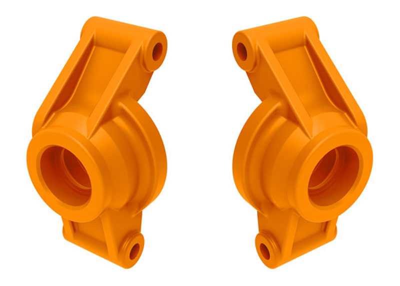 Traxxas Mini Maxx Orange Rear Left and Right Stub Axle Carriers