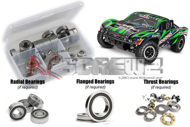 RC Screwz Traxxas Slash 4X4 BL-2S (68386-4) Rubber Shielded Bearing Kit