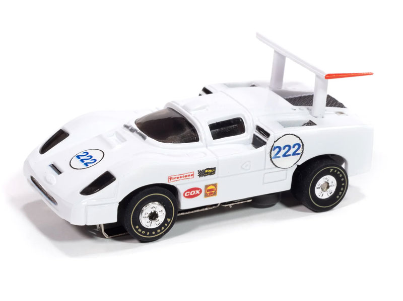 どっしり鮮やか！　アメストロ② Auto World 1966 Chaparral 2F #222 (White & Blue) Thunderjet HO