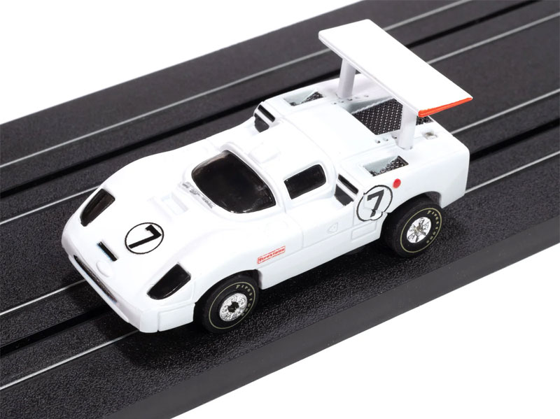Auto World 1966 Chaparral 2F #7 (White & Black) Thunderjet HO Slot Car