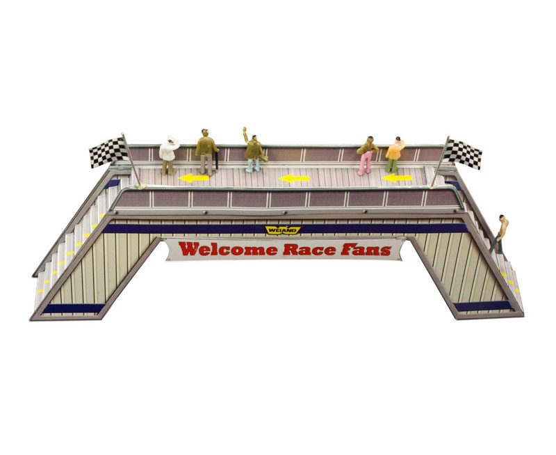 Innovative Hobby 1/64 scale "Pedestrian Bridge" Photo Real Fits AFX, Aurora, Autoworld Race Tracks Building Kit
