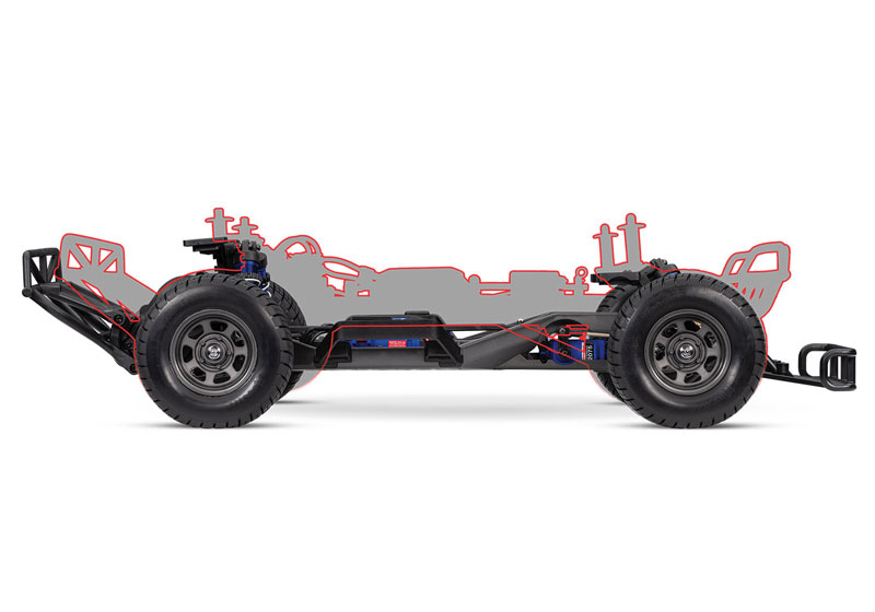 Traxxas Slash Late Model Brushless 2WD BL-2s RTR Racing Car w/2S LiPo COMBO
