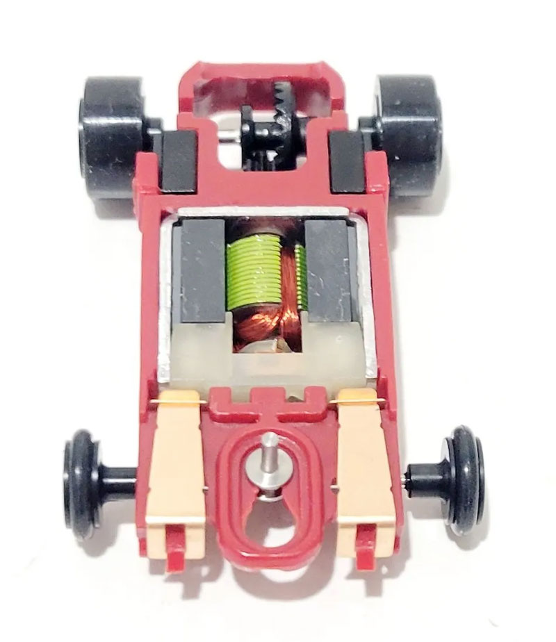 Viper Scale Racing (RED Colored Chassis) Viper built Super 7 “HB” Ready to Race HO Slot Car Chassis