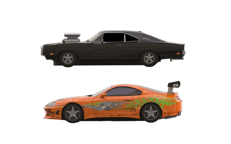 Scalextric Fast and Furious Hot Laps Race Set 1/32 Slot Car Track Set