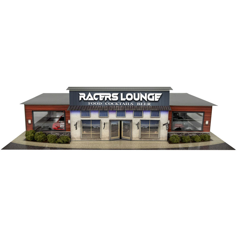 Innovative Hobby "Racers Lounge" Photo Real Scale Building Kit: 1/64 Scale