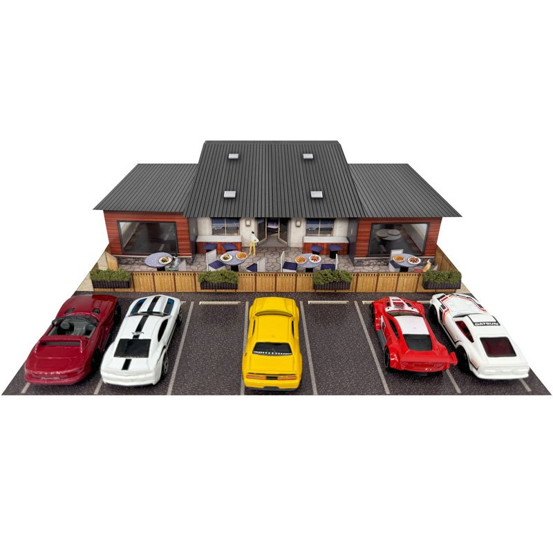Innovative Hobby "Racers Lounge" Photo Real Scale Building Kit: 1/64 Scale