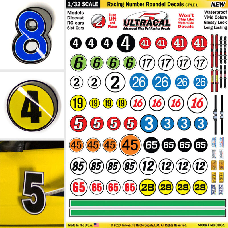Innovative Hobby 1/32 scale Ultracal Racing Roundel Decals Style 1
