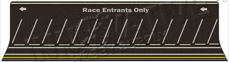 Innovative Hobby Trackside Parking Lot and Staging Area (Angled White Lines): 1/64 Scale