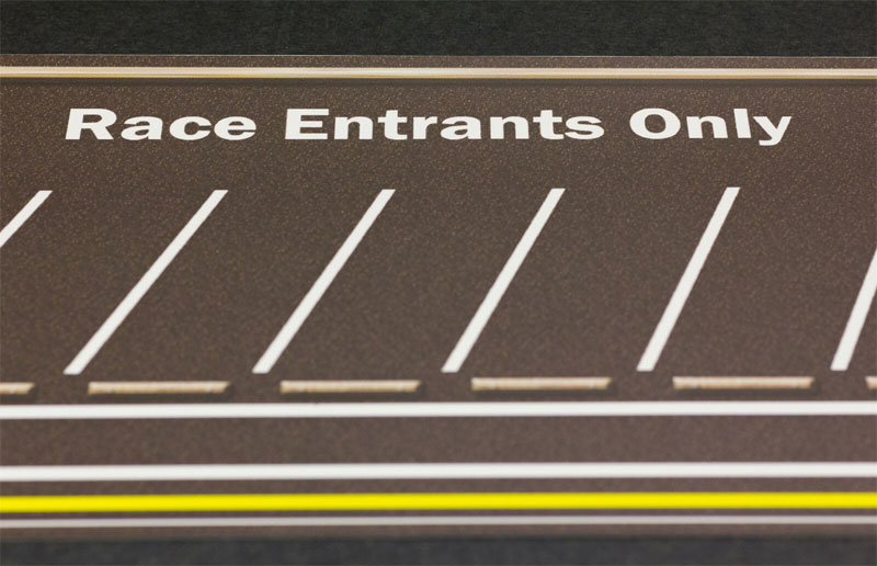 Innovative Hobby Trackside Parking Lot and Staging Area (Angled White Lines): 1/64 Scale