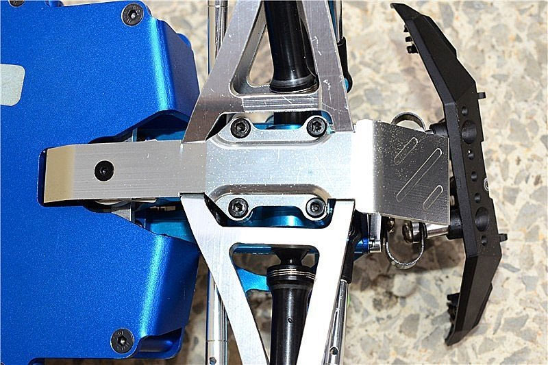 GPM Red 1/16 E-Revo Alloy Front Skid Plate