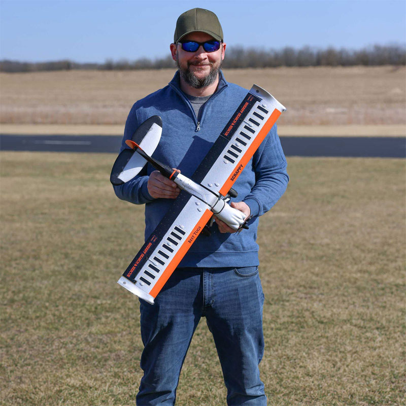 E-Flite Micro Scrappy 800mm BNF Basic with AS3X and SAFE Select