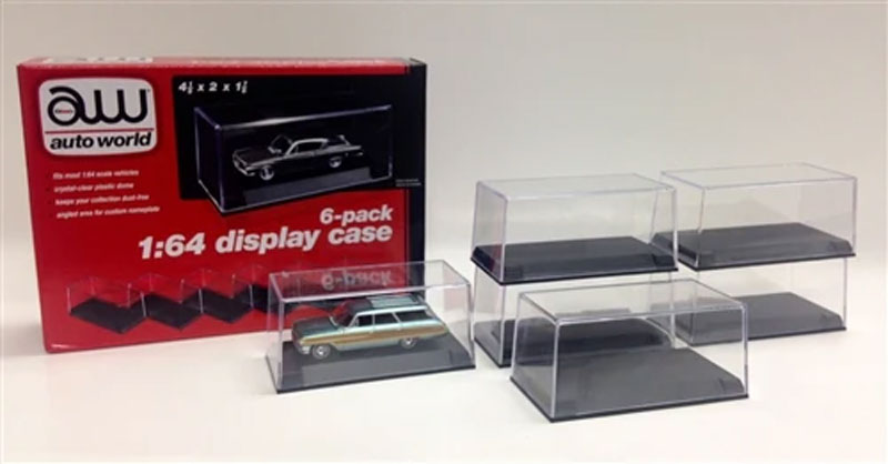 Auto World Display Case 1/64 Scale (6 Pack)
