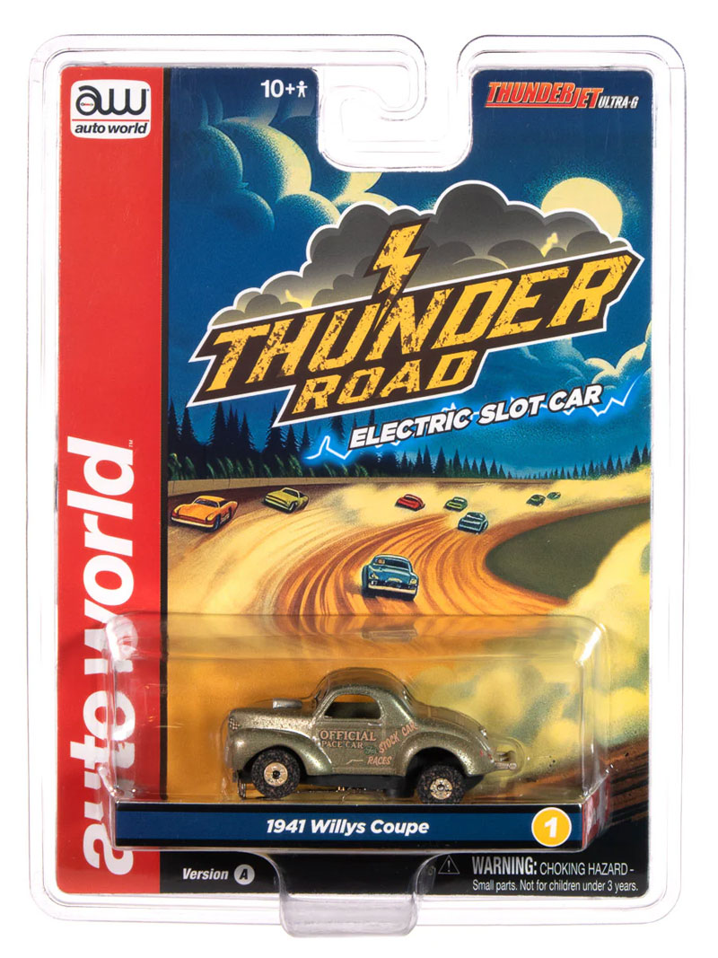 Auto World 1941 Willys Coupe (Green) Thunderjet HO Slot Car
