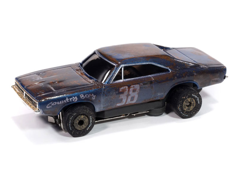 Auto World 1969 Dodge Charger (Dark Blue) Thunderjet HO Slot Car