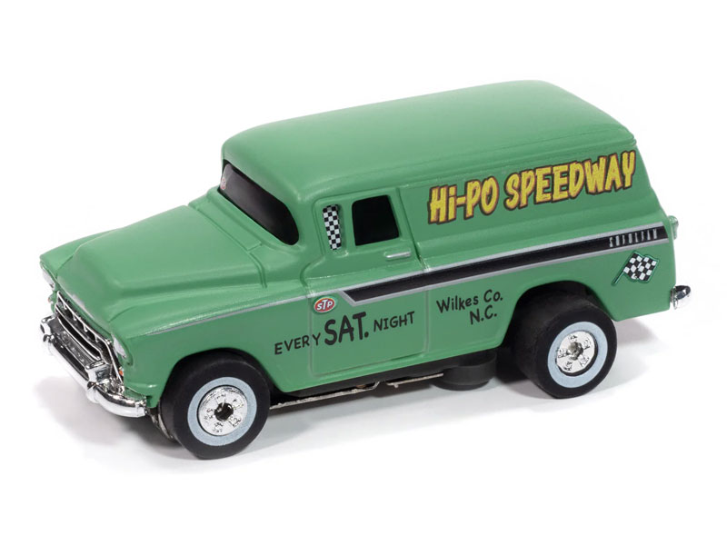 Auto World 1957 Chevy Suburban (Green) Thunderjet HO Slot Car