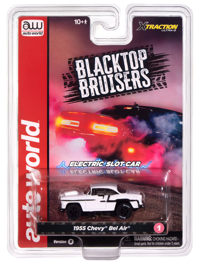 Auto World 1955 Chevrolet Bel Air (White) X-Traction HO Slot Car