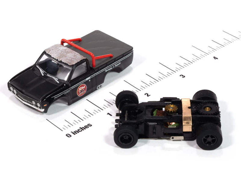 Auto World 1972 Datsun 620 Pickup Truck JDM Legends (Black) X