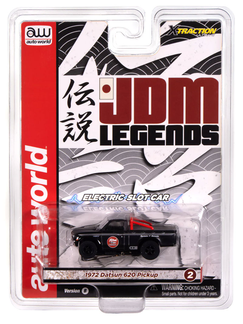 AFX BAJA RACE SET仕様　DATSUN 620 ☆HOスロットカー Auto World 1972 Datsun 620 Pickup Truck JDM Legends (Black) X
