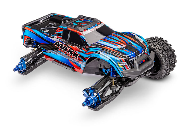 Traxxas Maxx Ultimate 4S RTR Brushless 4x4 RC Monster Truck with WideMAXX LiPo Combo Package