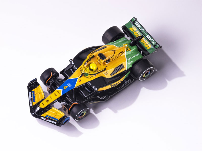 AFX 2024 McLaren F1 MCL38 #4 Senna Monaco Mega G+ HO Slot Car