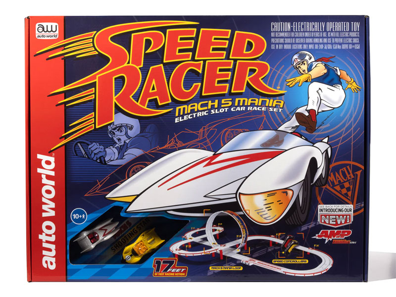Auto World Speed Racer Mach 5 Mania 17' HO Slot Car Track Set