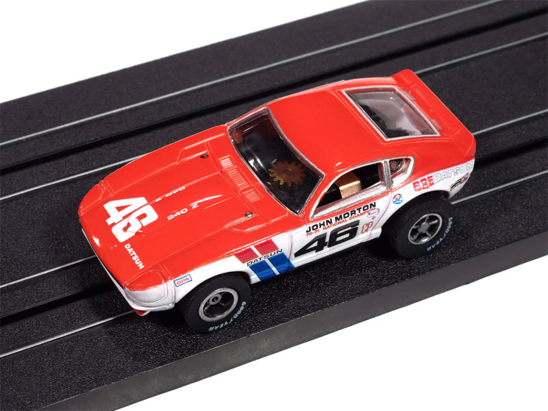 Auto World 1971 BRE Datsun 240Z #46 (Red, White & Blue) X-Traction HO Slot Car