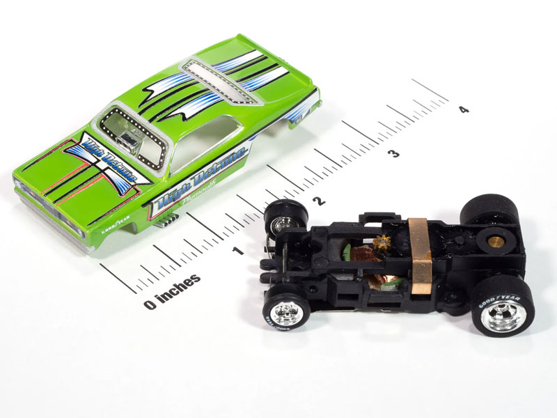 Auto World 1972 Plymouth Duster High Octane FC (Green, Blue, White, Black & Red) 4Gear HO Slot Car