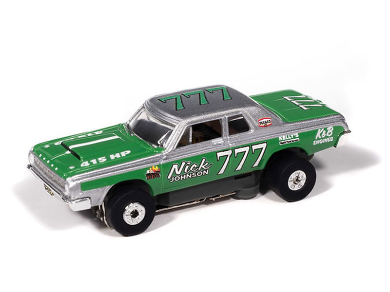 Auto World 1964 Dodge 330 Pro Stock (Green & Silver) Thunderjet HO