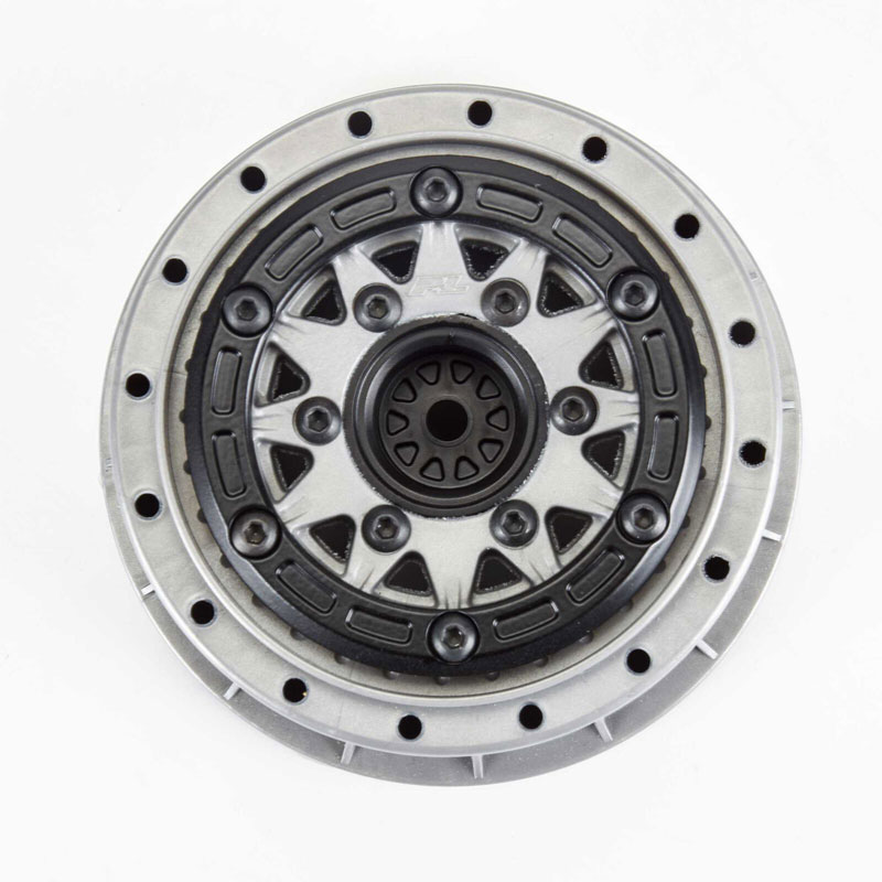 Pro-Line Limited Edition Black/Grey Raid Bead-Loc Front/Rear 2.2"/3.0" 12 & 14mm SC Wheels (2)