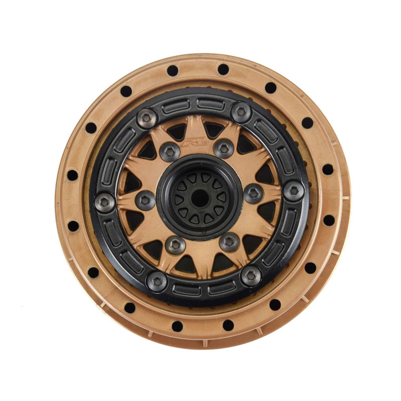 Pro-Line Limited Edition Black/Bronze Raid Bead-Loc Front/Rear 2.2"/3.0" 12 & 14mm SC Wheels (2)