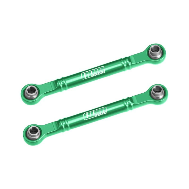 GPM Mini Slash 4x4 Green Alloy Front Steering Toe Links (51mm)