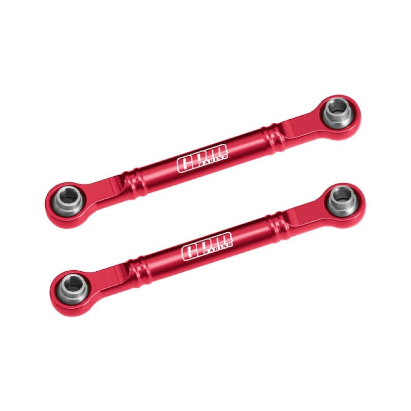 GPM Mini Slash 4x4 Red Alloy Front Steering Toe Links (51mm)