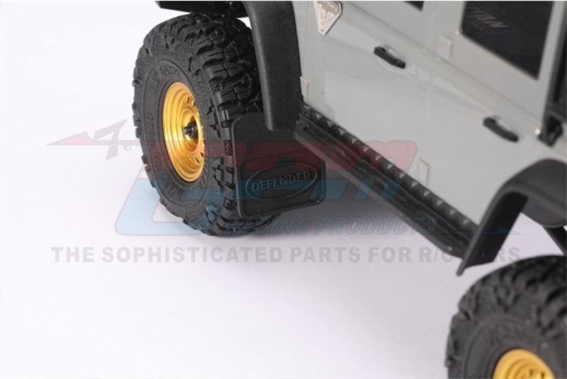 GPM TRX-4m Land Rover Defender Rubber Mudguard and Metal Fixing Bracket Set