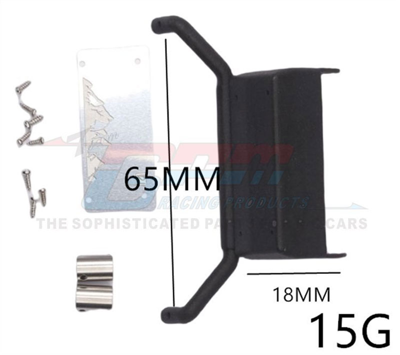 GPM TRX-4m Ford Bronco Universal Metal Simulation Oil Tank and Exhaust Pipe Set