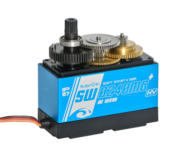 Savox SW-0240MGP Waterproof 1/5 Scale High Voltage Digital Servo 0.15sec / 486oz @7.4V