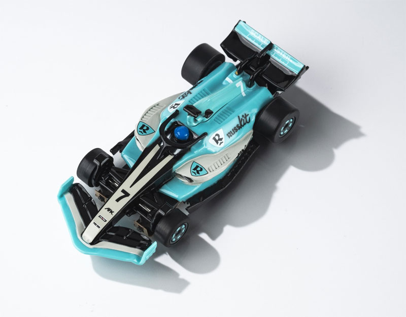 AFX Super International 4-Lane Mega G+ HO Slot Car Track Set w/Tri-Power Pack