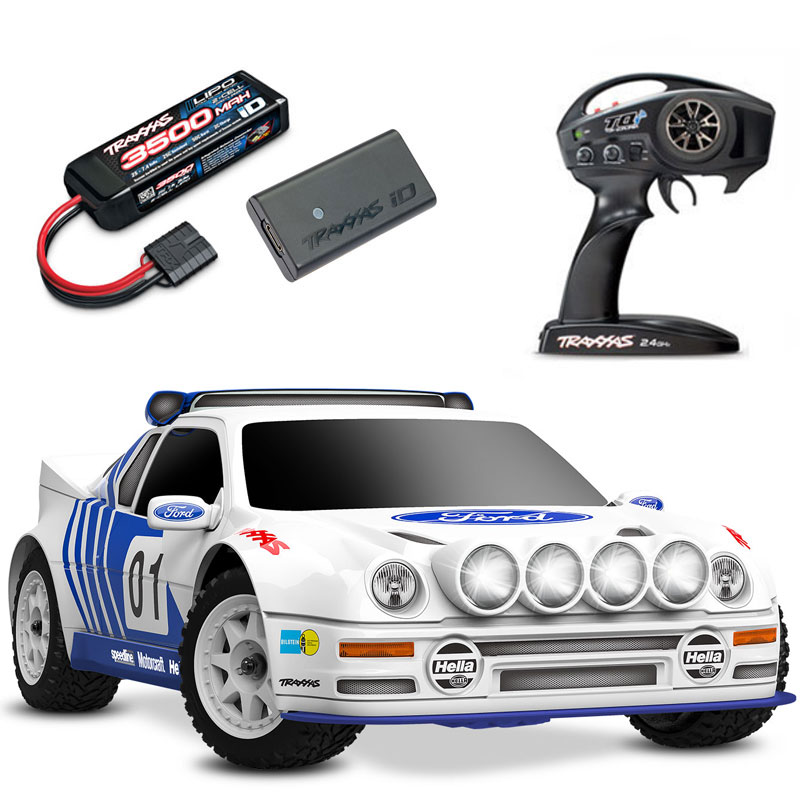 Traxxas Mini Rally VXL Brushless RTR RC Rally Car w/ID Lipo Battery & USB-C Charger
