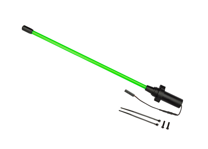 Traxxas Green LED Whip Light w/ Flex-Tech Mount
