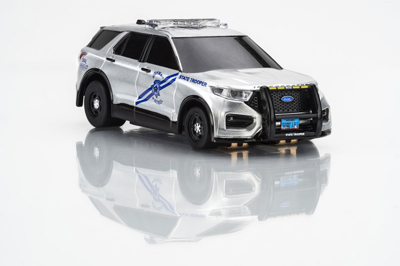 AFX Police Interceptor NHP with LED Flashing Lights Mega G+ HO Slot Car