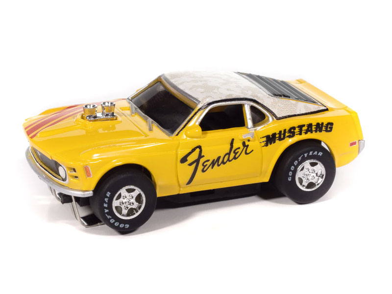 Auto World 1970 Ford Mustang Boss 302 Fender (Yellow) Super III HO Slot Car
