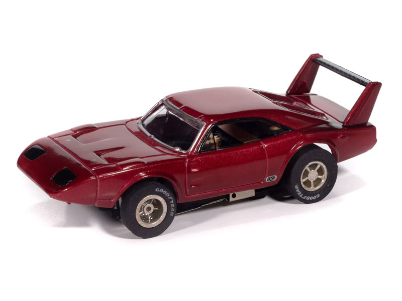 Auto World 1969 Dodge Daytona Mystery Matinee (Red) X-Traction HO Slot Car