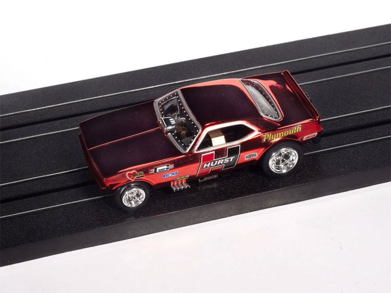 Auto World 1970 Plymouth Barracuda Drag Hurst Shifters (Red) 4Gear