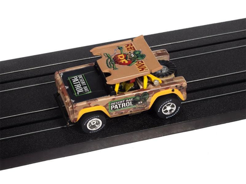 Auto World 1972 Ford Baja Bronco Rat Fink (Yellow) X-Traction HO Slot Car