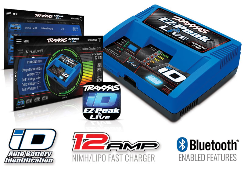 Traxxas 2996X EZ-Peak Live ID Charger & 4S 5000mAh LiPo Battery Completer